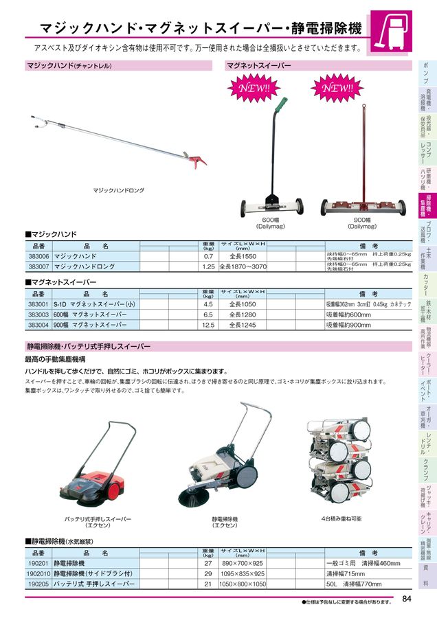 掃除大臣ページ NISSHO_Vol28改定レンタルカタログ
