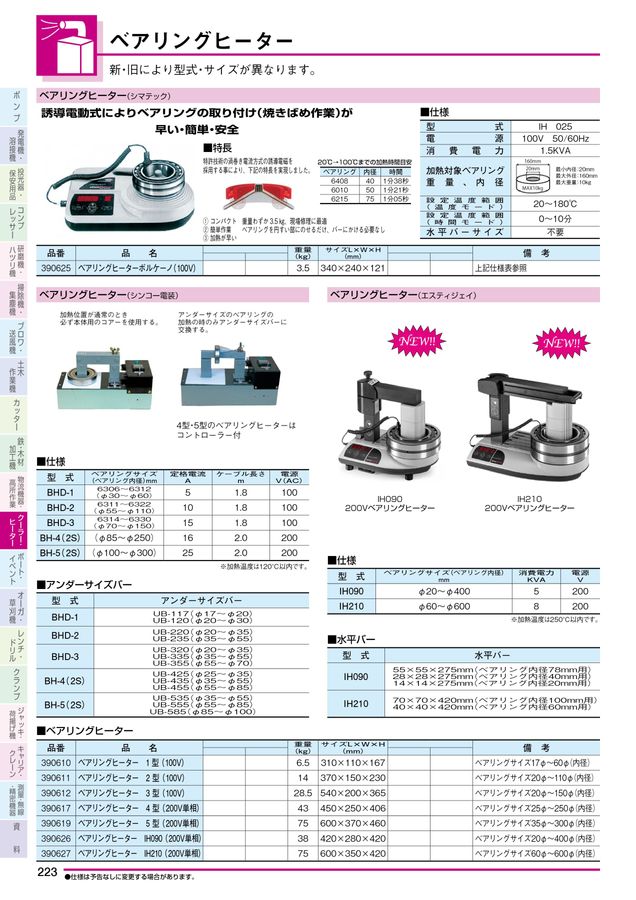 シンコー BHD-2 ベアリングヒーター【野田愛宕店】【店頭取引限定】【ジャンク】管理番号：IT3TGEWHU6ES NISSHO_Vol29レンタルカタログ